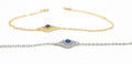 Evil Eye Bracelet – Adjustable Silver Or Gold Charm With Cubic Zirconia Jewelry