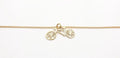 Gold Plated Bike Necklace – Minimalist Cycling Charm Pendant for Adventurers
