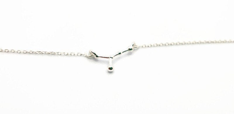 Constellation, Cosmic Sterling Silver Necklace, Universe Celestial Jewelry, Zodiac Sign Astrology Necklace