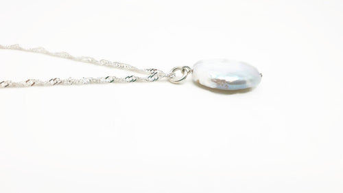 Baroque Pearl Sterling Silver Necklace: Freshwater Pearl, Elegant Jewelry