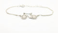 Bike Bracelet in Sterling Silver 925, Cycling Bicycle Link Chain Bracelet