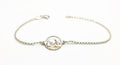 Engraved Mountains and Forest Bracelet, Sterling Silver Travel Inspired Jewelry, Hiking Climbing Adventure Link Bracelet