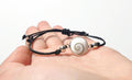 Shiva Eye Scallop Sea Shell Bracelet Sterling Silver 925, Summer Surf Beach Jewelry, Mermaid Bracelet