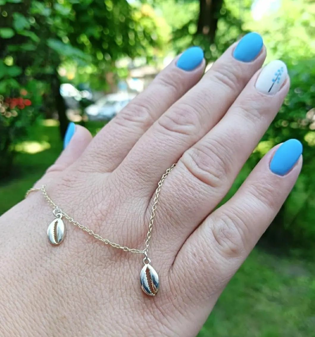 Gold Plated or Silver Bracelet – Adjustable 925 Silver Scallop Shell Beach Jewelry