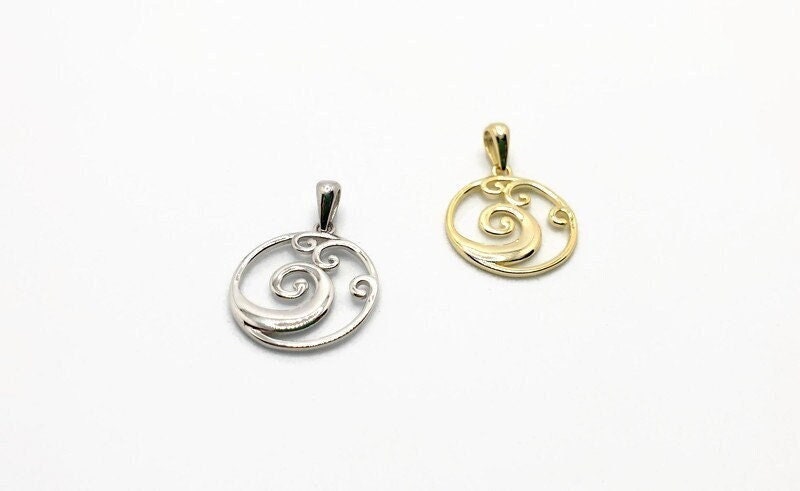 Colgante Ola de Plata – Collar de Plata Náutico con Diseño de Ola Marina Joyería
