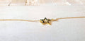 Gold Plated Sterling Silver Star Bracelet: Celestial Jewelry Gift