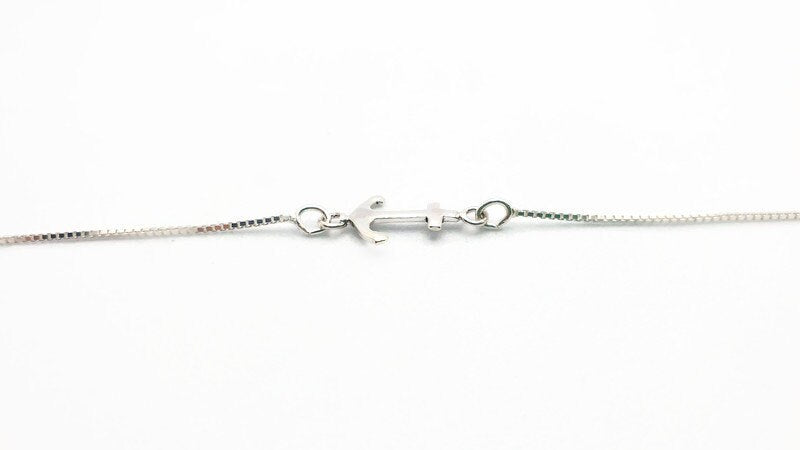 Sterling Silver Anchor Necklace – Nautical Sailor Jewelry With Silver Anchor Pendant