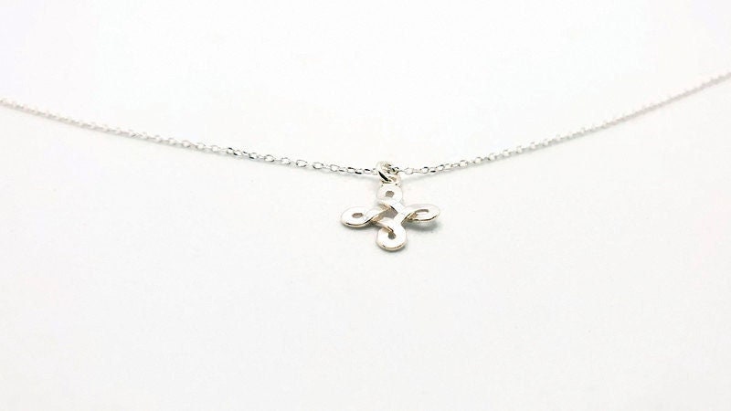 Celtic Knot Necklace: Gold-Plated Silver Trinity Pendant