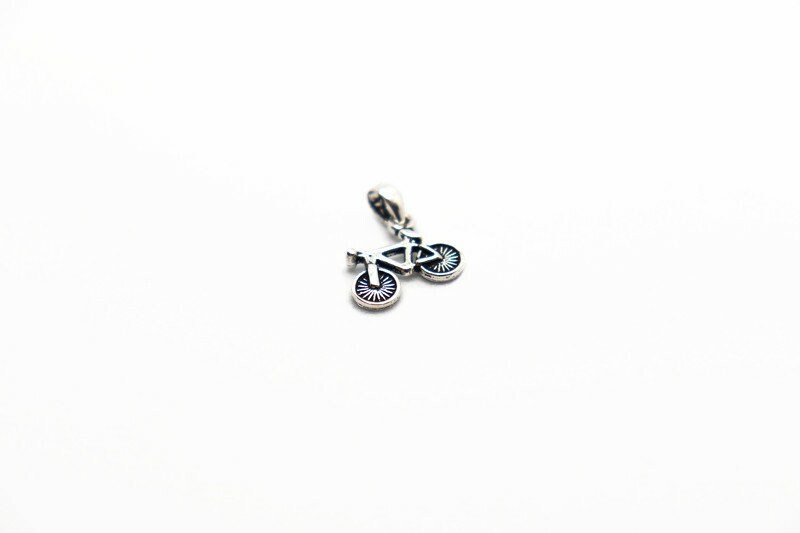 Bike Necklace Silver | Dainty Layered Necklace With Bicycle Charm Pendant & Cycling Jewelry Gift