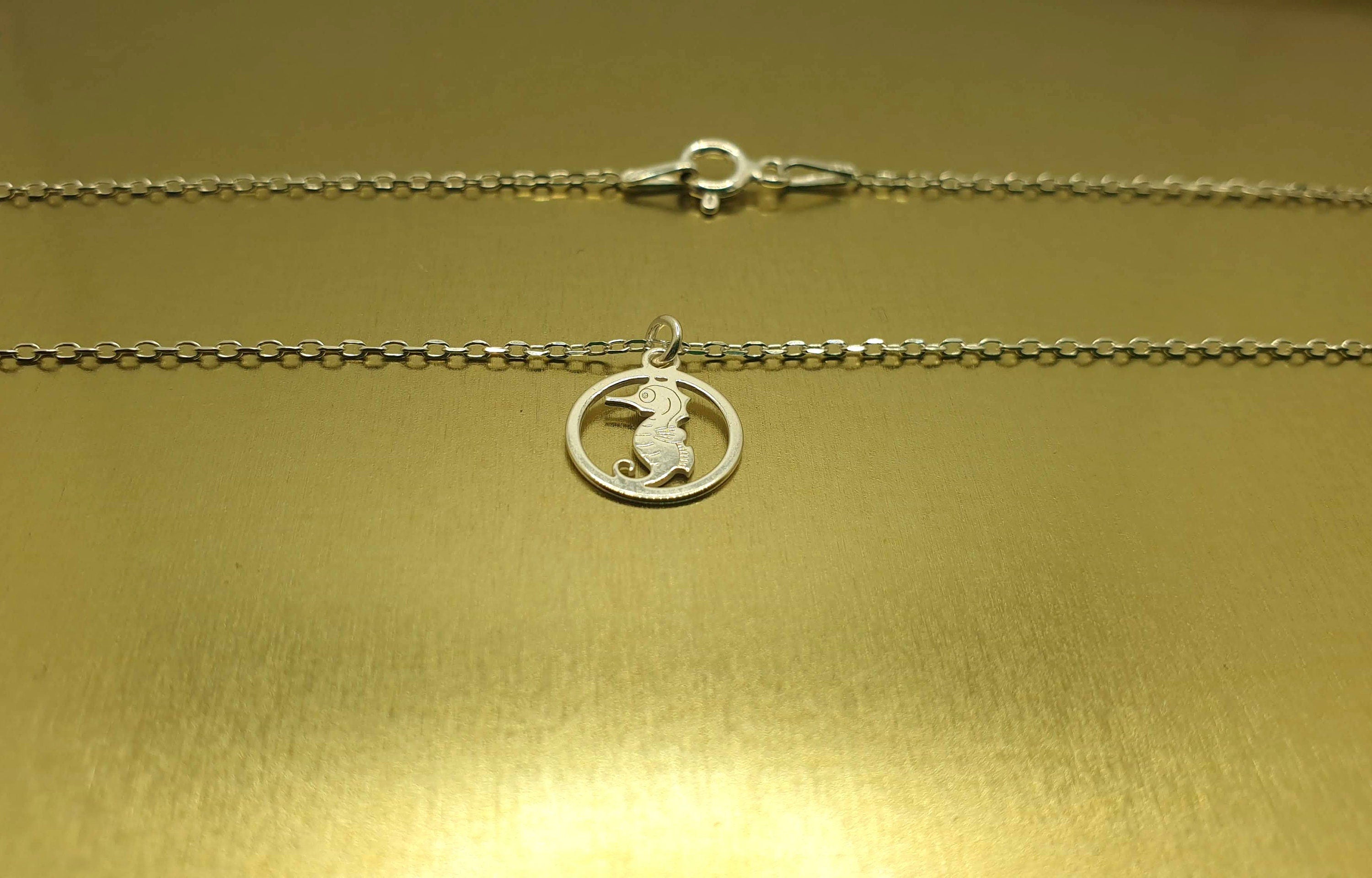 Sea Horse Necklace Sterling Silver Pendant | Minimalist Charm Jewelry