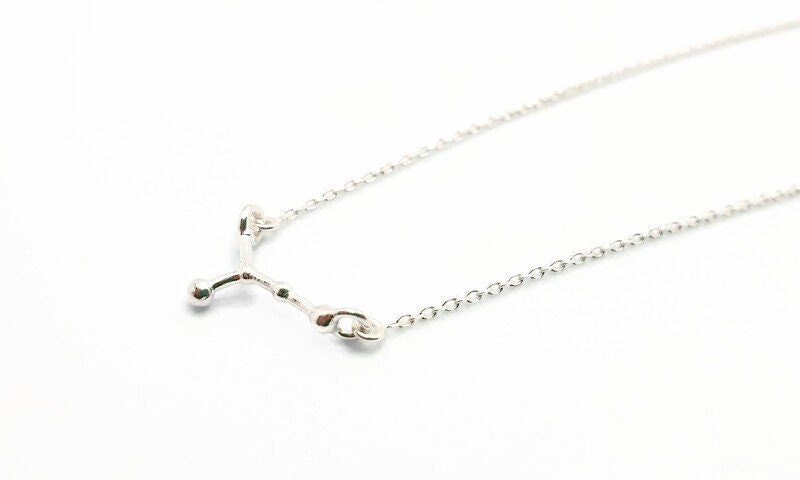Constellation, Cosmic Sterling Silver Necklace, Universe Celestial Jewelry, Zodiac Sign Astrology Necklace