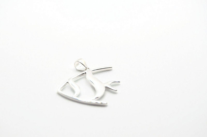 Silver Fish Pendant – Handmade Sterling Silver Jewelry with Costa Brava Design