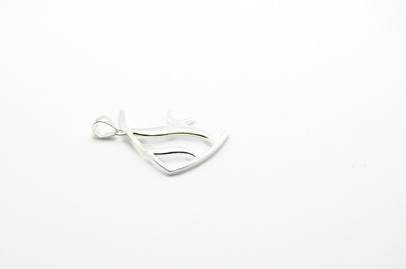 Silver Fish Pendant – Handmade Sterling Silver Jewelry with Costa Brava Design