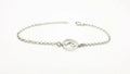 Sterling Silver Wave Bracelet – Adjustable Rolo Chain | Nautical Jewelry Gift