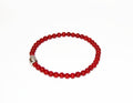 Red Bamboo Chilli Coral beaded bracelet, men's and women's unisex mala bracelet