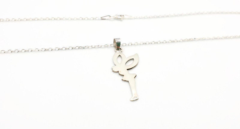 Tinkerbell Fairy Necklace – Sterling Silver Pendant Chain | Magical Fantasy Jewelry