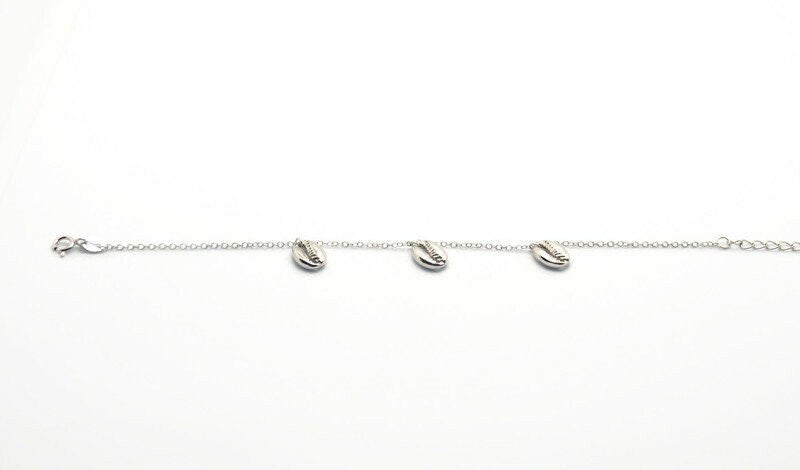 Gold Plated or Silver Bracelet – Adjustable 925 Silver Scallop Shell Beach Jewelry