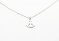 Yoga Lotus Flower Sterling Silver 925 Necklace