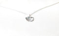 Ginkgo Leaf Necklace - Sterling Silver Pendant, Lucky Charm Jewelry Gift
