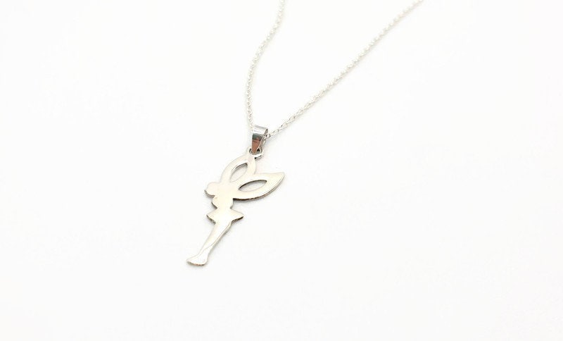 Tinkerbell Fairy Necklace – Sterling Silver Pendant Chain | Magical Fantasy Jewelry
