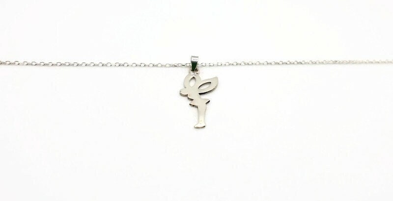 Tinkerbell Fairy Necklace – Sterling Silver Pendant Chain | Magical Fantasy Jewelry