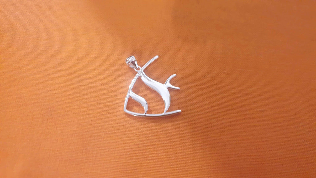 Silver Fish Pendant – Handmade Sterling Silver Jewelry with Costa Brava Design