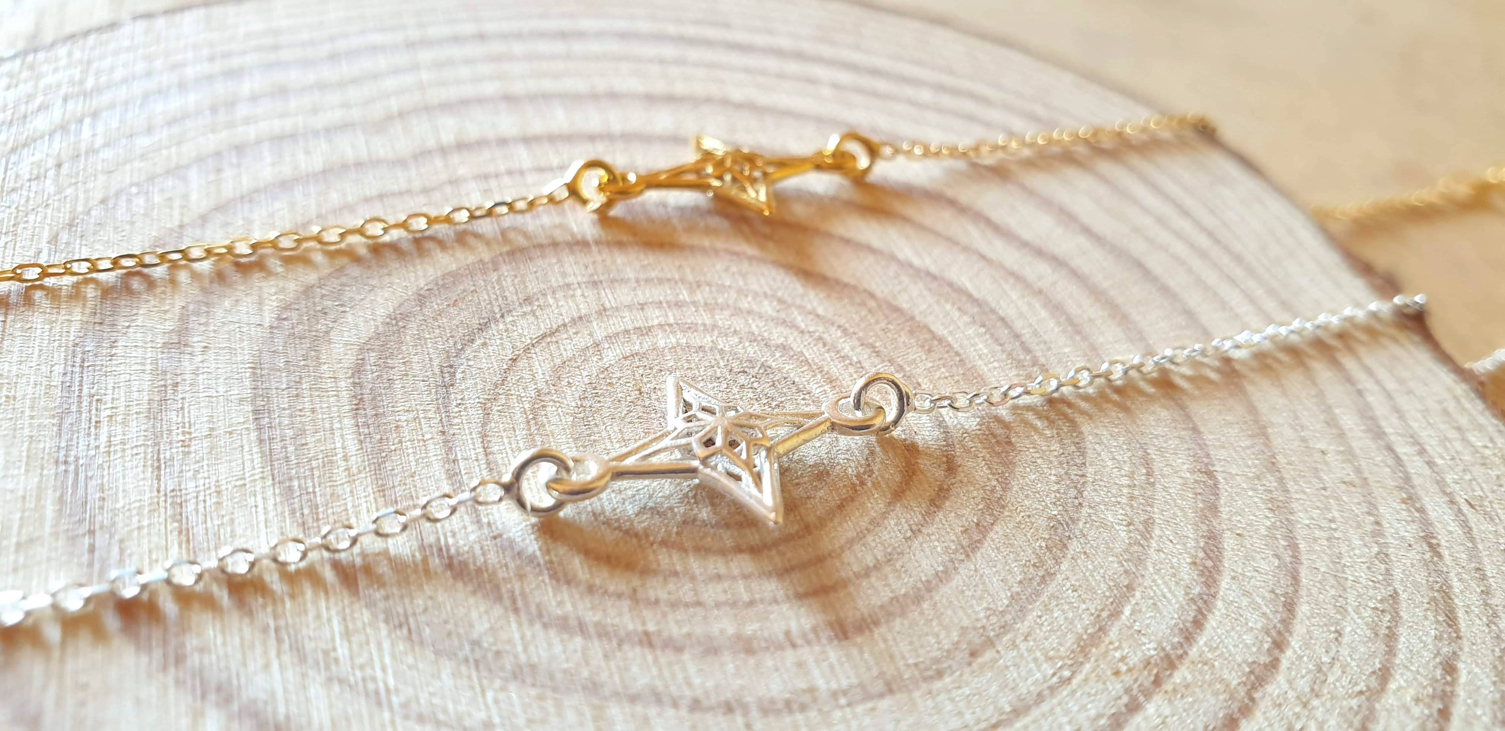 Sterling Silver Bracelet | Nautical Charm Bracelet with Compass Link Chain & Wind Rose Jewelry