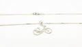 Bike Necklace Silver - Sterling Silver Pendant | Urban Bike Jewelry Charm