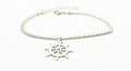 Nautical Sterling Silver Bracelet – Sailor Rudder Charm | Maritime Travel Jewelry