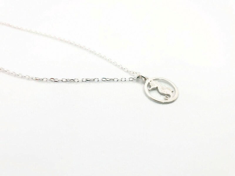 Sea Horse Necklace Sterling Silver Pendant | Minimalist Charm Jewelry