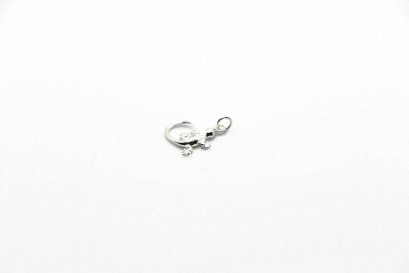 Sterling Silver Necklace | Gecko Silver Jewelry With Lizard Charm Pendant