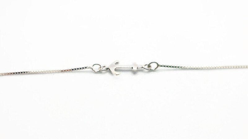 Sterling Silver Anchor Necklace – Nautical Sailor Jewelry With Silver Anchor Pendant