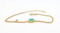 Paraiba Tourmaline Bracelet – Natural Gemstone With Gold Plated Chain & Healing Crystal Jewelry