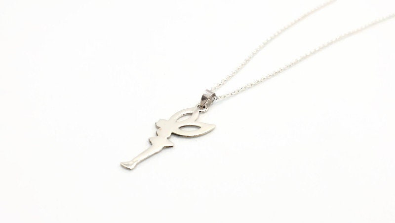 Tinkerbell Fairy Necklace – Sterling Silver Pendant Chain | Magical Fantasy Jewelry