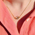 Gold Plated Mountain Necklace – Minimalist Travel Jewelry With Adjustable Chain