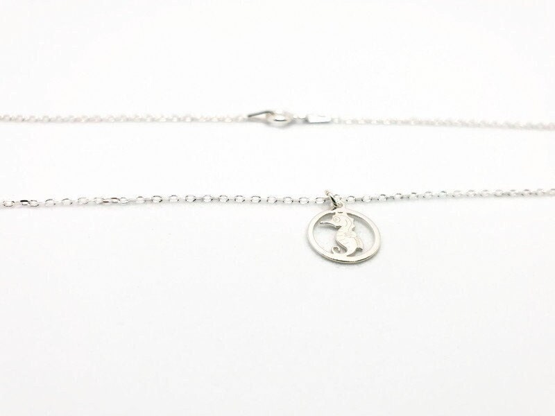 Sea Horse Necklace Sterling Silver Pendant | Minimalist Charm Jewelry