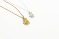 Origami Fox Necklace – Sterling Silver & 18K Gold Plated Pendant Jewelry