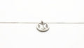 Sterling Silver Clock Necklace: Mother of Pearl Time Pendant