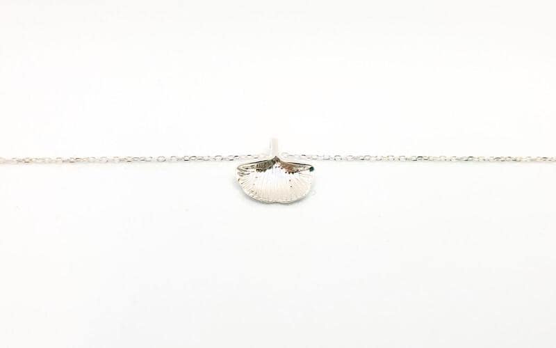 Ginkgo Leaf Necklace - Sterling Silver Pendant, Lucky Charm Jewelry Gift