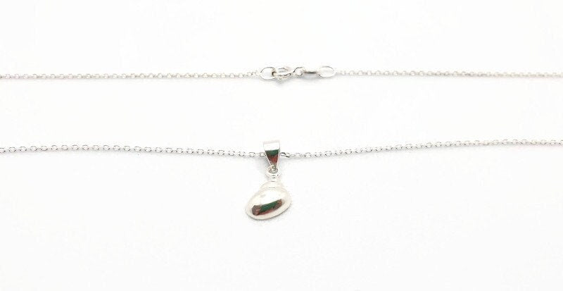 Sterling Silver Necklace - Scallop Shell Pendant | Beach Jewelry, Mermaid Style
