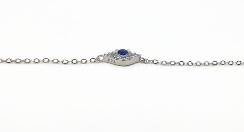 Evil Eye Bracelet – Adjustable Silver Or Gold Charm With Cubic Zirconia Jewelry