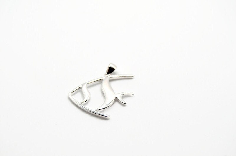 Silver Fish Pendant – Handmade Sterling Silver Jewelry with Costa Brava Design