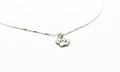 Paw Print Necklace Sterling Silver | Pet Memorial Jewelry Gift With Dog Paw Pendant