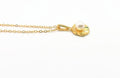 Seashell Pendant Necklace – Gold Plated Silver Chain with Cultured Pearl Jewelry