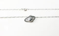 Sterling Silver Saturn Planet Pendant Necklace with long Chain,Celestial Jewelry