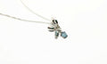 Sterling Silver Turtle Necklace – Crystal Enamel Pendant, Shell & Fish Charms